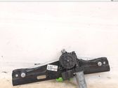 Rear door window regulator with motor