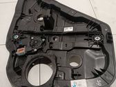 Rear window lifting mechanism without motor