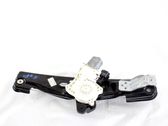 Rear door window regulator with motor