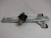 Rear door window regulator with motor