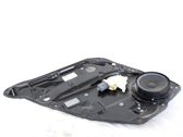 Rear door window regulator with motor