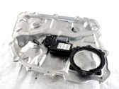 Rear door window regulator with motor
