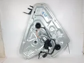 Rear door window regulator with motor