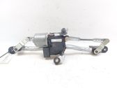 Front wiper linkage and motor