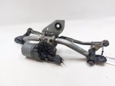 Tringlerie et moteur d'essuie-glace avant