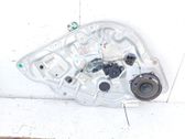 Rear door window regulator with motor