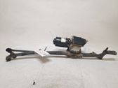 Front wiper linkage and motor