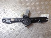 Rear door window regulator with motor