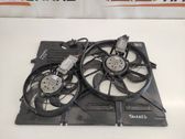 Radiator cooling fan shroud