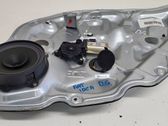 Rear door window regulator with motor