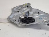 Rear door window regulator with motor