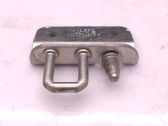 Loading door lock loop/hook striker