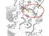 Engine coolant pipe/hose