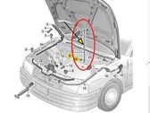 Front bonnet/hood damper/strut