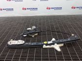 Rear door window regulator with motor