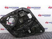 Rear door window regulator with motor