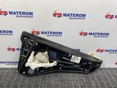 Rear door window regulator with motor