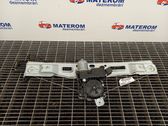 Rear door window regulator with motor
