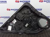 Rear door window regulator with motor
