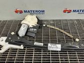 Rear door window regulator with motor
