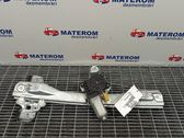 Rear door window regulator with motor