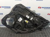 Rear door window regulator with motor