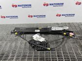 Rear door window regulator with motor