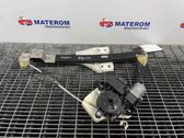 Rear door window regulator with motor