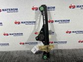 Rear door window regulator with motor