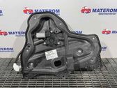 Rear door window regulator with motor