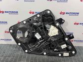 Rear door window regulator with motor