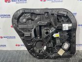 Rear door window regulator with motor