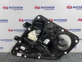 Rear door window regulator with motor