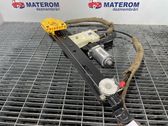 Rear door window regulator with motor