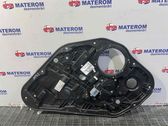 Rear door window regulator with motor
