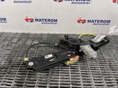 Rear door window regulator with motor