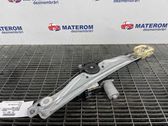 Rear door window regulator with motor