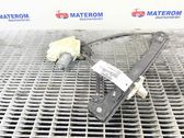 Rear door window regulator with motor