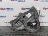 Rear door window regulator with motor