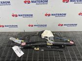 Rear door window regulator with motor