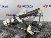 Rear door window regulator with motor