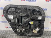 Rear door window regulator with motor