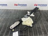 Rear door window regulator with motor