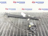 Rear door window regulator with motor
