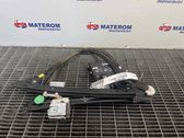 Rear door window regulator with motor