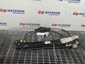 Rear door window regulator with motor