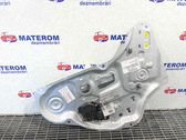 Rear door window regulator with motor