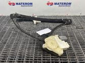 Rear door window regulator with motor