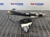 Rear door window regulator with motor