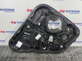 Rear door window regulator with motor